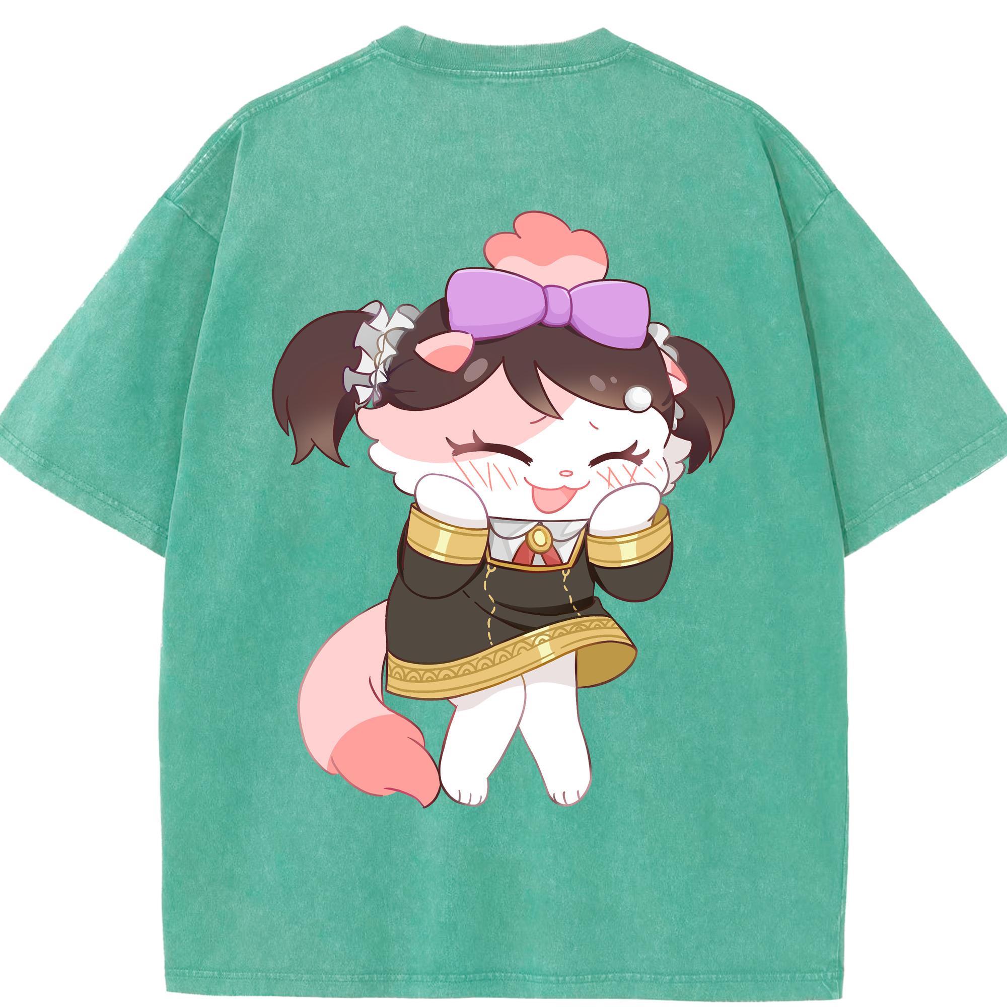 （画像用） SPY×FAMILY间谍家家酒 綿100% ヴィンテージ風 半袖Tシャツ（背面プリント）